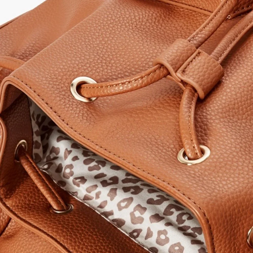 NWT JUSTFAB UTILITY BACKPACK (CASHEW)